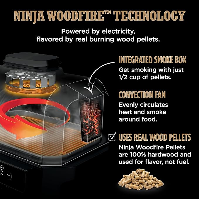 Ninja | Grill & Smoker | Outdoor Woodfire Pro XL | 4 in 1 Grill, BBQ Smoker - Image 12