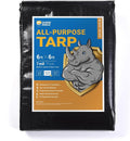 GUARD SHIELD Black Tarp Waterproof 6x6 Feet Medium Duty All Purpose Poly Tarps by GUARDSHIELD