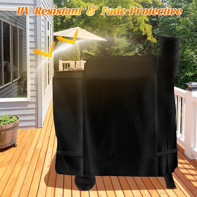 Grill Cover for Traeger Pro 575 22 Lil' Tex Elite Wood Pellet Smoker - Image 7