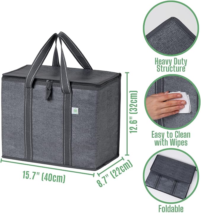 VENO 2 Pack Cooler Bag and Insulated Grocery Bags - Image 4