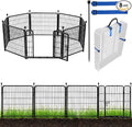 ADAVIN Tall Garden Fence with Gate, 40 in 8 Panels Animal Barrier Fence by ADAVIN