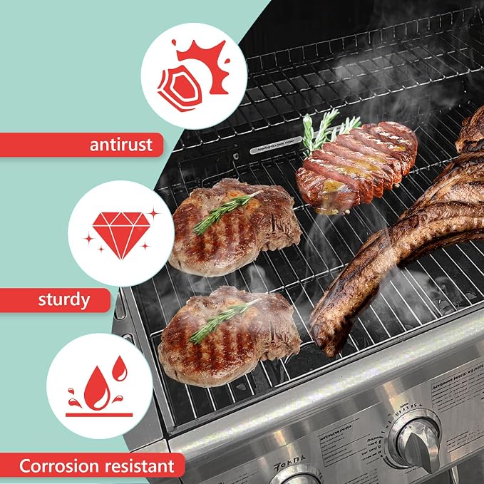 Porcelain Steel Heat Plate & Cast Iron Cooking Grate - Image 5