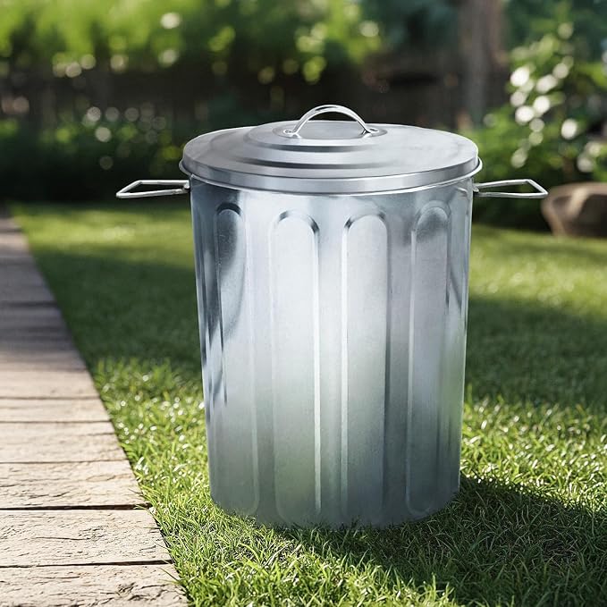 Plexon 5 Gallon Small Metal Trash Can - Image 5