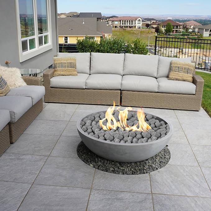 Skyflame Black Natural Tumbled Stones Round Lava Rock Pebbles - Image 5