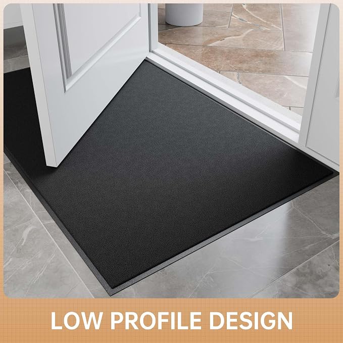 Sturdy Front Door Mat, Non-Slip Waterproof Doormat Inside Entrance, Washable - Image 5