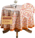 Maison d' Hermine Table Cloth Round Table 100% Cotton 69 Inches Fall Tablecloth by MaisondHermine