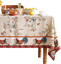patdrea Designer Linen Tablecloth by Welcometopatdrea