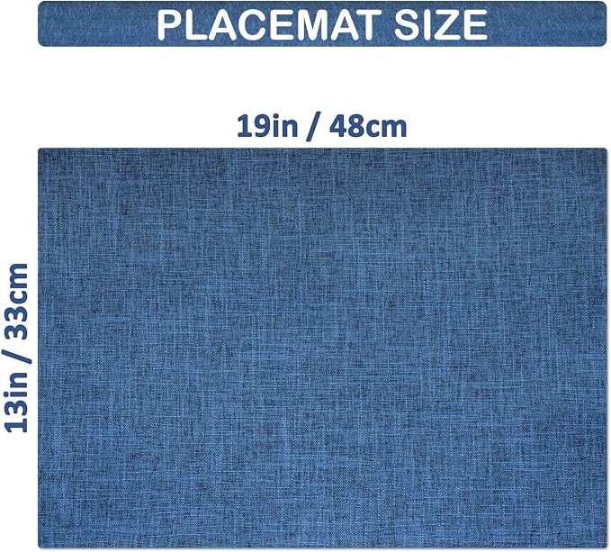 Placemat Set-Washable Place Mats - Image 5