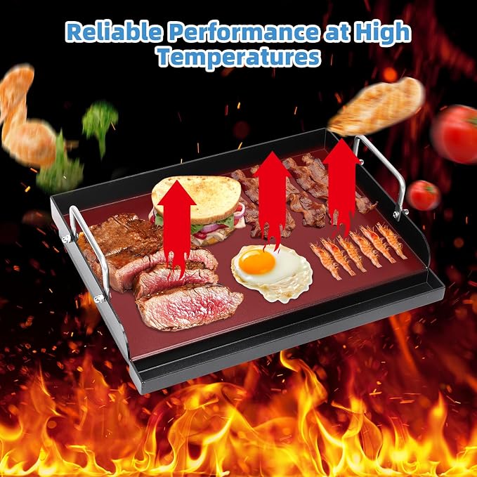 Universal Griddle Plate for Gas Grill – Premium Ceramic Coating Cooking Griddle - Image 4