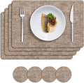 MOSAYT Placemats Set of 4, Heat Resistant Vinyl Place Mats by MOSAYT