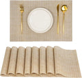 Placemats Set of 8，Non-Slip PVC Weave Table Mats Easy to Clean，Heat Resistant by flohar