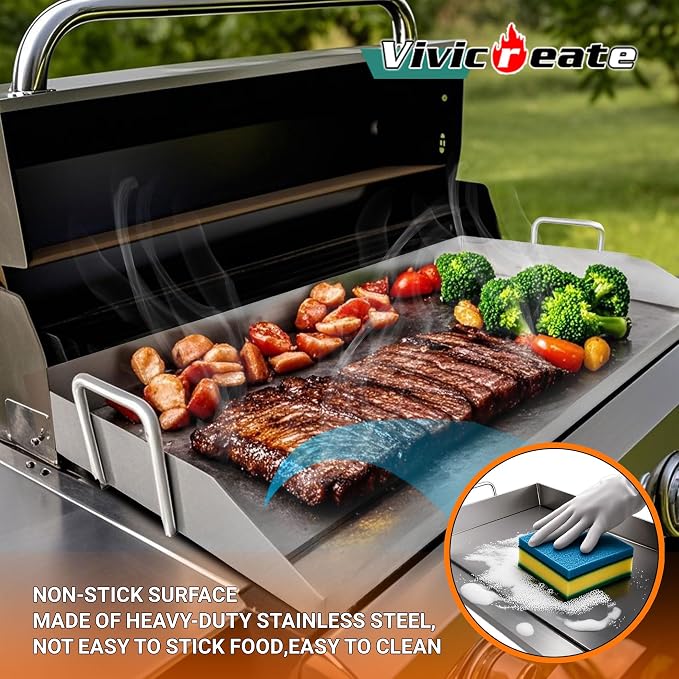 Vivicreate Stainless Steel Outdoor Griddle - Image 2