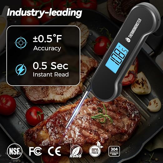 0.5 Sec Instant Read Meat Thermometer Digital - Image 2