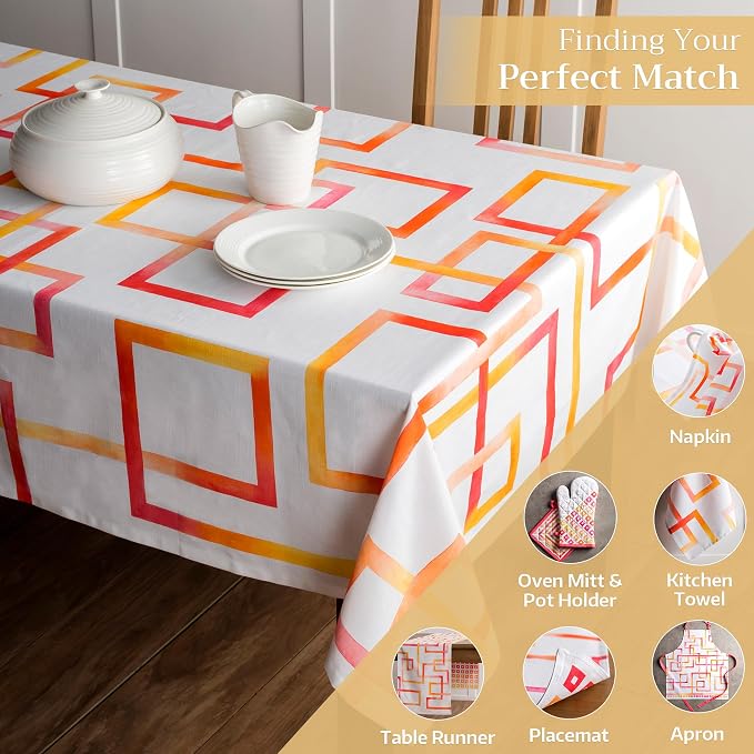 Maison d' Hermine Table Cloth Rectangle Table 100% Cotton 54 x 72 Inches - Image 5