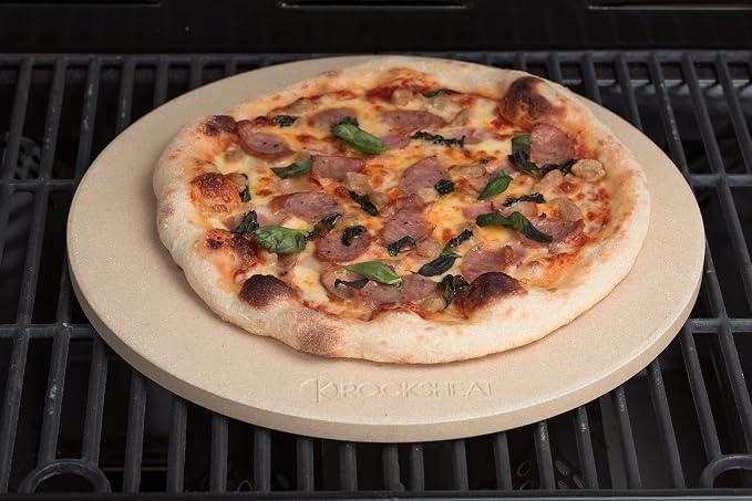 K ROCKSHEAT Pizza Stone for Oven and Grill 14.2 Inch Round, Cordierite Bread - Image 7