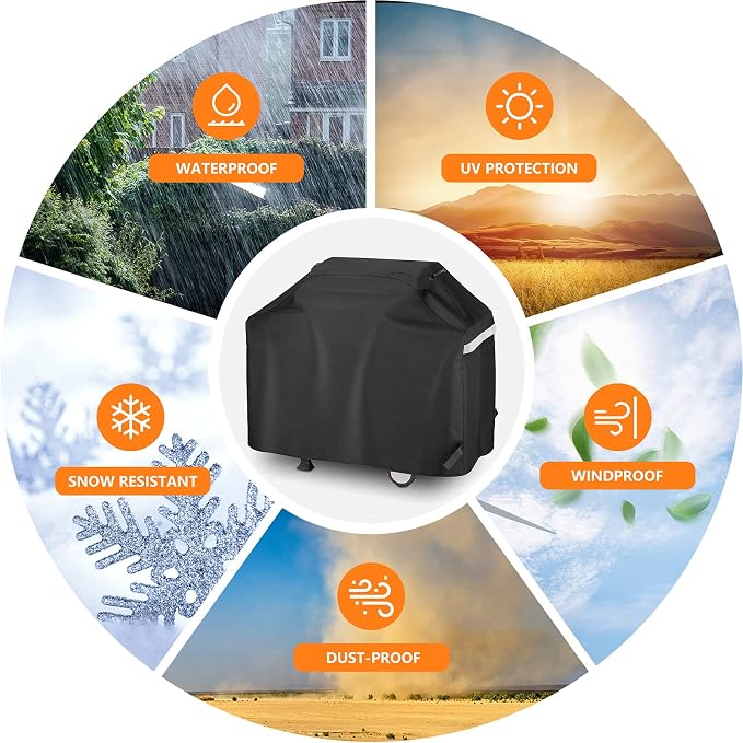 Utheer 60 Inch Grill Cover for Nexgrill 720-0830H 720-0888S 720-0888N 3 - Image 4