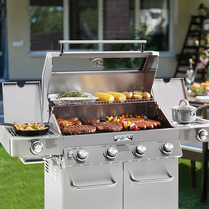 Monument Grills Larger 4+2 Burner Propane Gas Grills Stainless Steel Cabinet - Image 7