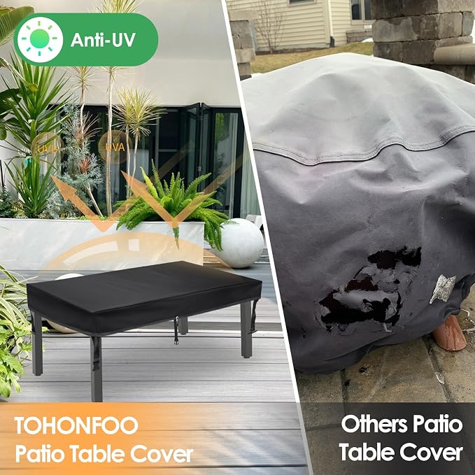 TOHONFOO Patio Coffee Table Cover - Image 5