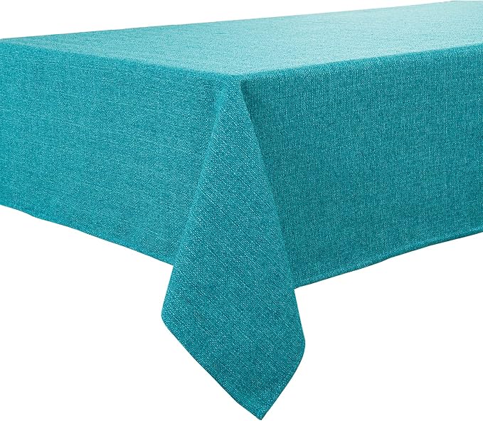 BALCONY & FALCON Small Square Tablecloth Washable Wrinkle Resistant and Water by BALCONYFALCON
