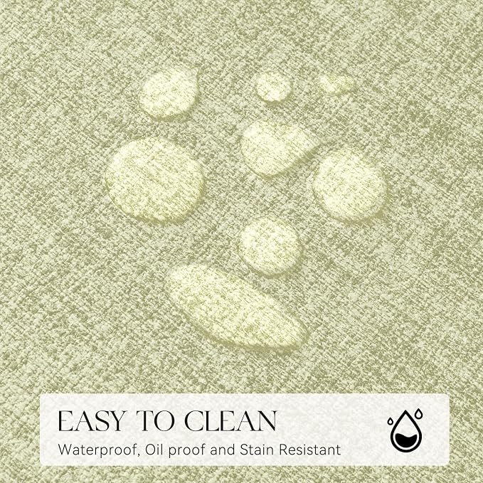 MOSAYT Faux Leather Placemats Set of 4, Heat Resistant Vinyl Place Mats - Image 4