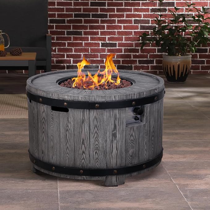 Afterglow Outdoor 36" Round TerraFdab Propane Fire Pit Table - Image 3
