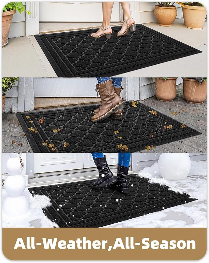 Color&Geometry Large Front Door Mat Outside Entrance, Heavy Duty Non Slip Low - Image 4