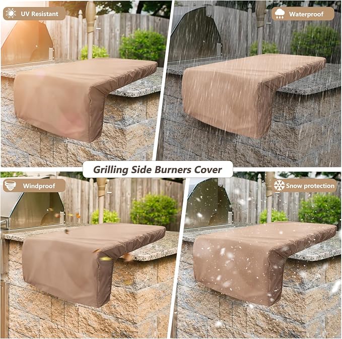 Cover for Lynx Double Side Burner Built-in, Heavy Duty 600D Waterproof Outdoor - Image 4