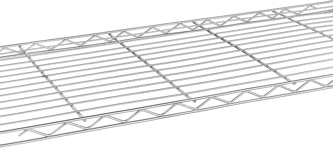 Whitmor Wire Shelving Unit, Metal Storage Shelves, Durable Heavy Duty Shelf - Image 6