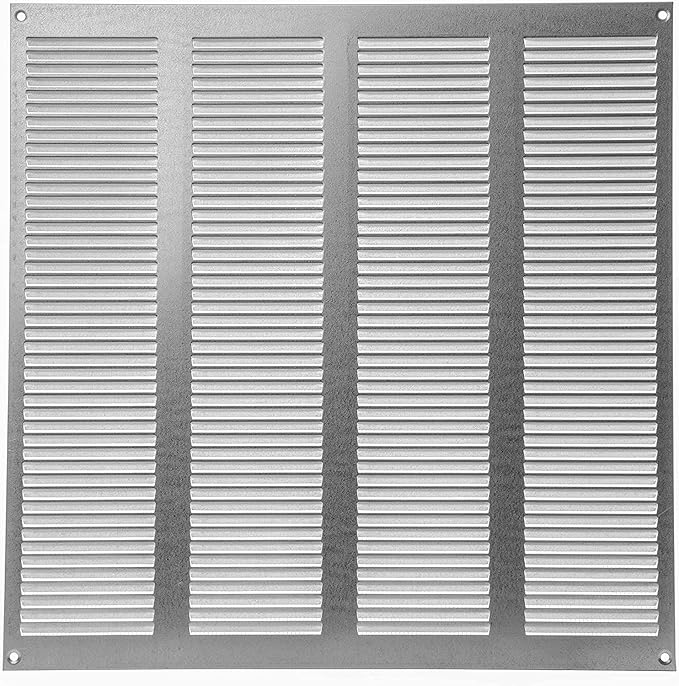 Repa Market Air Vent Cover 16x16 Inch Galvanized Steel Louvered Grill Cover by RepaMarket
