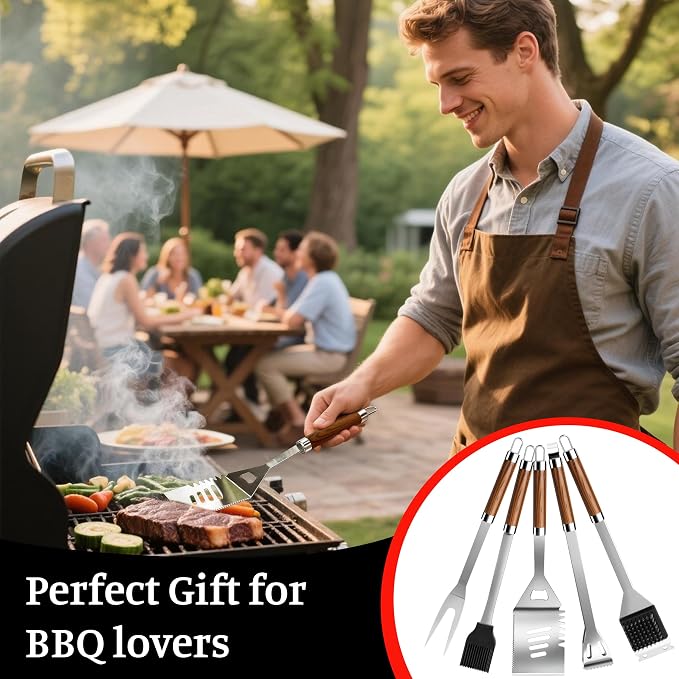 BBQ Grill Tools Set, Stainless Steel Grilling Set - Image 8