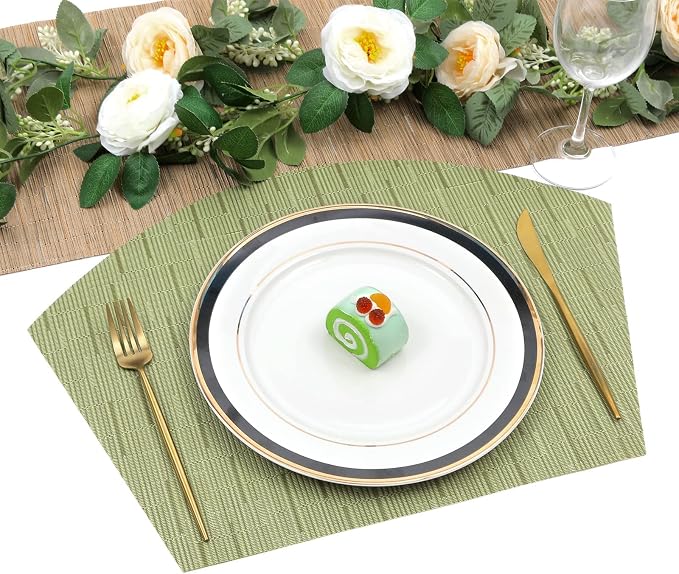 SHACOS Large Size Wedge Shape Placemats - Image 7