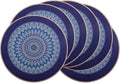 PIGCHCY Round Boho Placemats Set of 6, Rubber Heat Resistant Tabel Mats by PIGCHCY