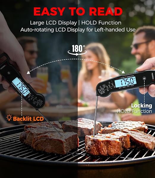 Atogou Professional Food & Meat Thermometer, 1 Sec Instant Read & ±0.5℉ Accuracy - Image 7