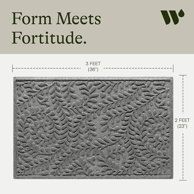 WaterHog Indoor/Outdoor Door Mat, Durable & Skid-Resistant Front Door Rug - Image 3