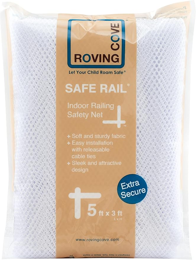 Roving Cove Stair Banister Guard 5ft x 3ft, Railing Safety Net - Image 7