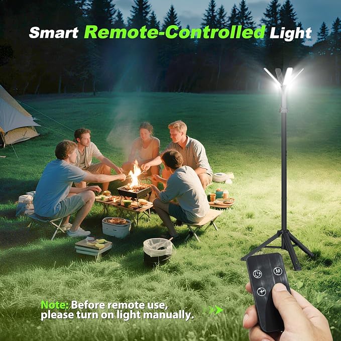 Camping Lights with Remote & Stand 6 Ft, 14000 mAh Rechargeable Camping Lantern - Image 4