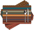 Faux Leather Placemats Set of 4 by Unknown