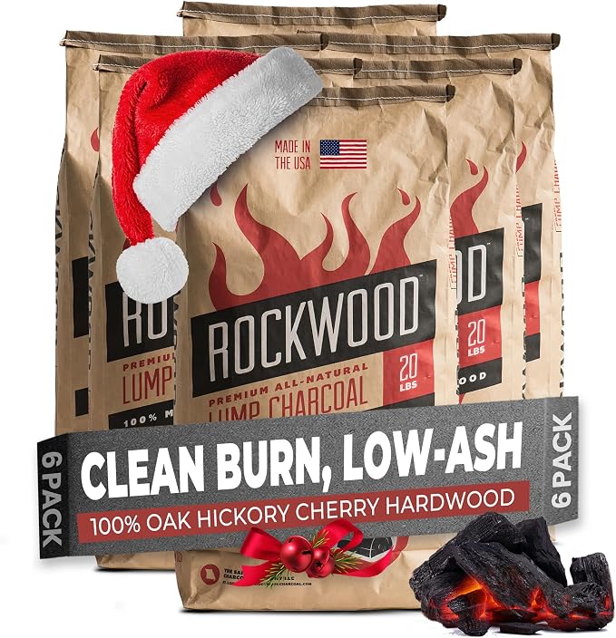 Rockwood Premium Hardwood Lump Charcoal – Oak, Hickory & Cherry Blend by Rockwood