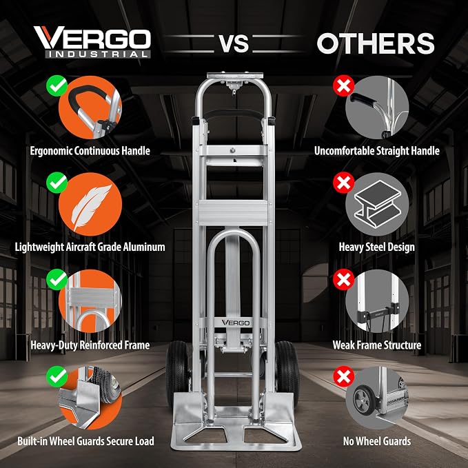 Vergo Industrial Convertible Hand Truck - Image 4