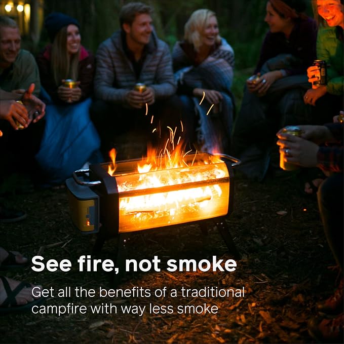 BioLite FirePit+ Smokeless Fire Pit and Grill, Charcoal and Wood Burn - Image 2