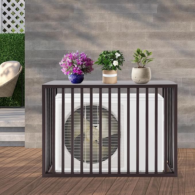 Air Conditioner Fence with Top Cover, 4 Panels 39.4 "L x 19.7 "W x 27.6" H - Image 3