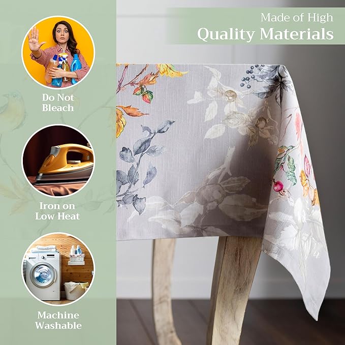 Maison d' Hermine Table Cloth Rectangle Table 100% Cotton 70 x 120 Inches Fall - Image 3