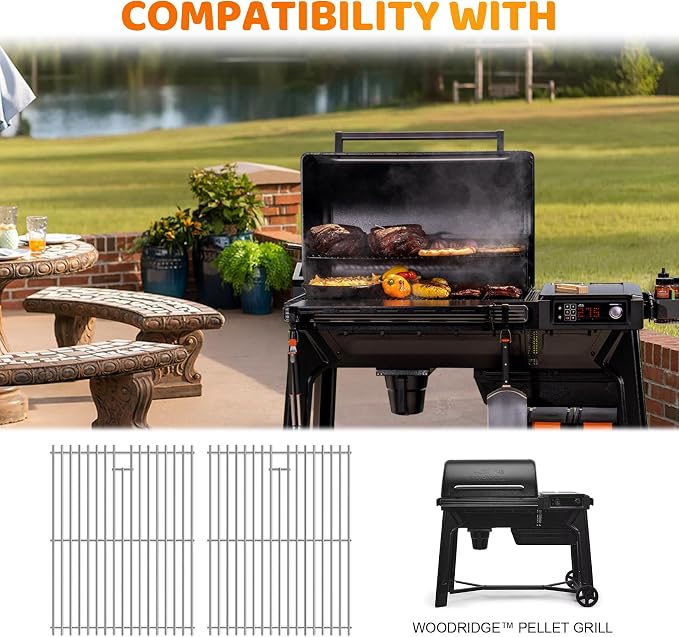 Stainless Steel Cooking Grates for Traeger Woodridge Pellet Grill, Grill Grids - Image 2