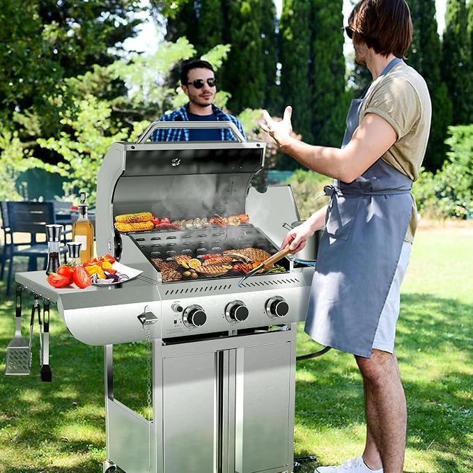 3-Burner Propane Gas Grill - Image 2
