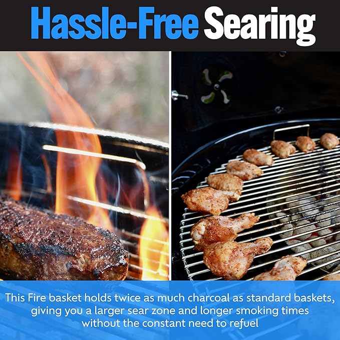 SnS Grills Slow ‘N Sear Charcoal Fire Baskets - Image 5