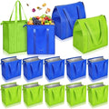 10 Pack Large Insulated Grocery Bags Reusable Shopping Bags by Locmeo