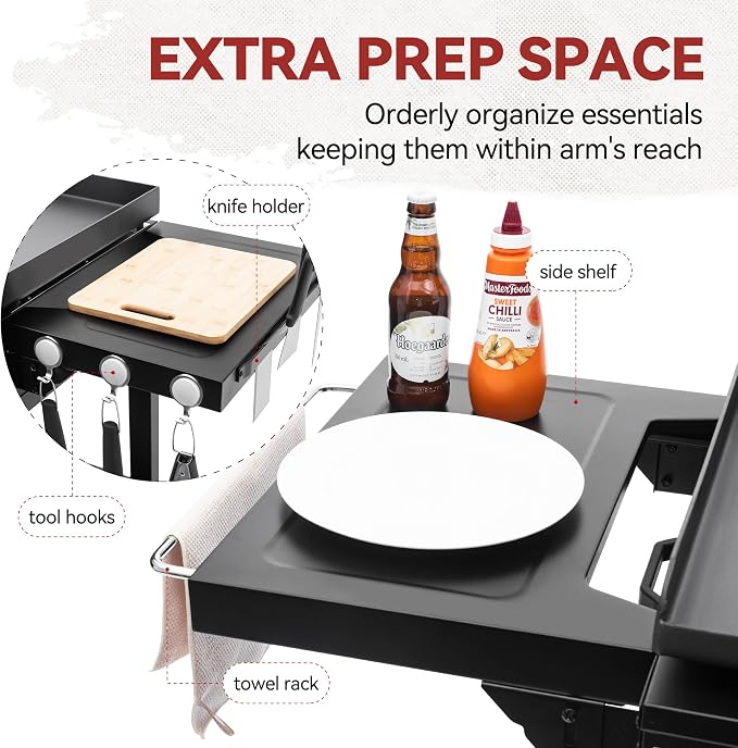 Royal Gourmet GB6000 6 Burner Propane Gas Griddle - Image 10
