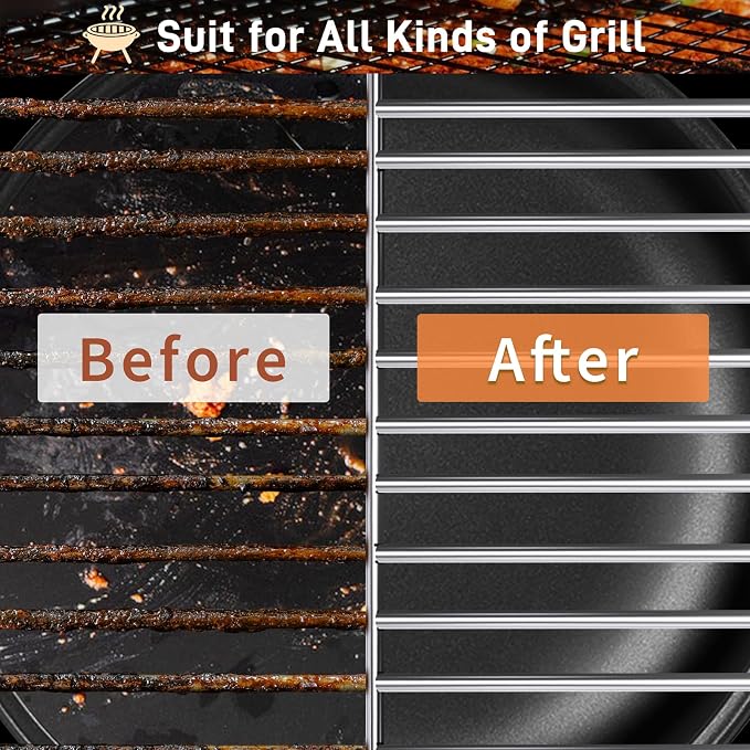 BBQ Grill Brush with Scraper-Removable BBQ Clearning Brush Head with Wire - Image 7