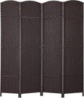 FDW Room Divider 4 Panel Screen 5.6 Ft Tall Partition Privacy Screens Folding by FDW