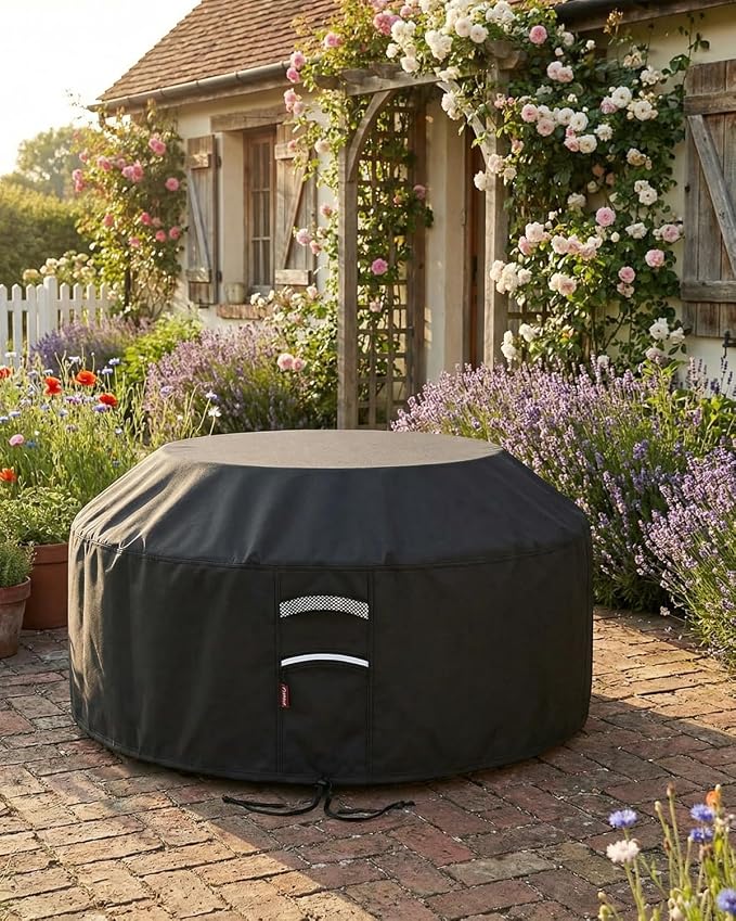 Waterproof Octagon Picnic Table Cover, Fits 90 Inch Outdoor Patio Table Cover - Image 5